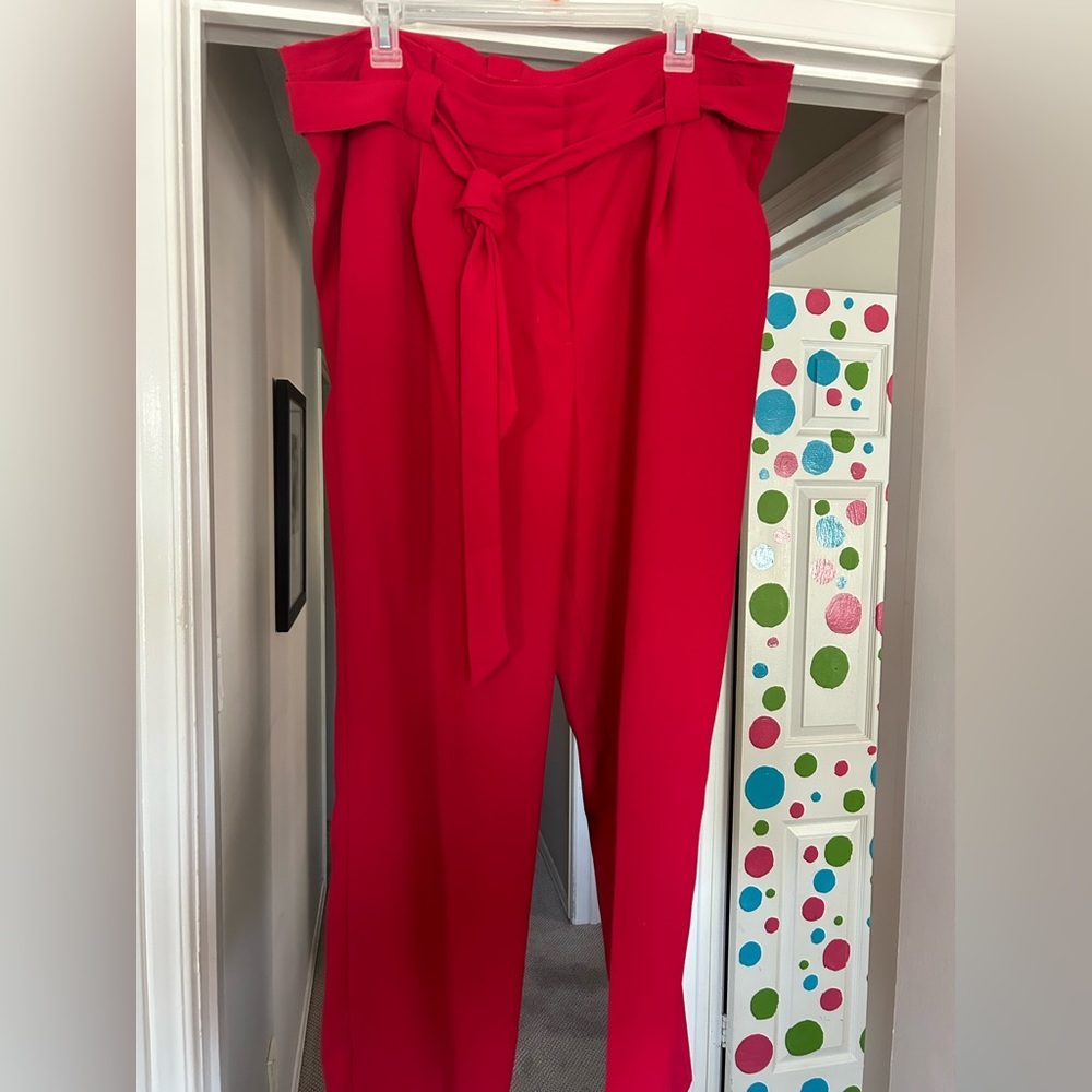 Paper bag waist pants